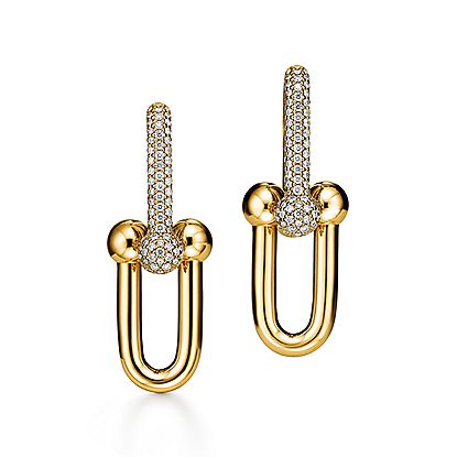 Large Link Earrings