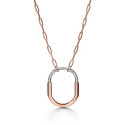 Tiffany & Co. on Instagram: Introducing the Tiffany Lock pendant—the  newest addition to our latest collection. Available in 18k rose and white  gold with round brilliant diamonds, this design distills the Tiffany