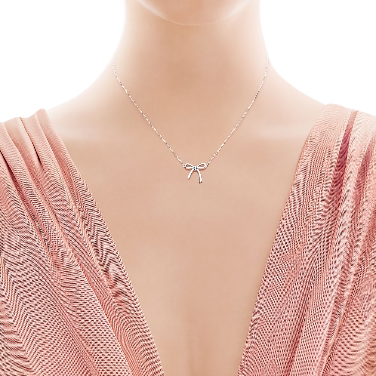 Bow Pendant In Sterling Silver Mini Tiffany Co Bow Pendant