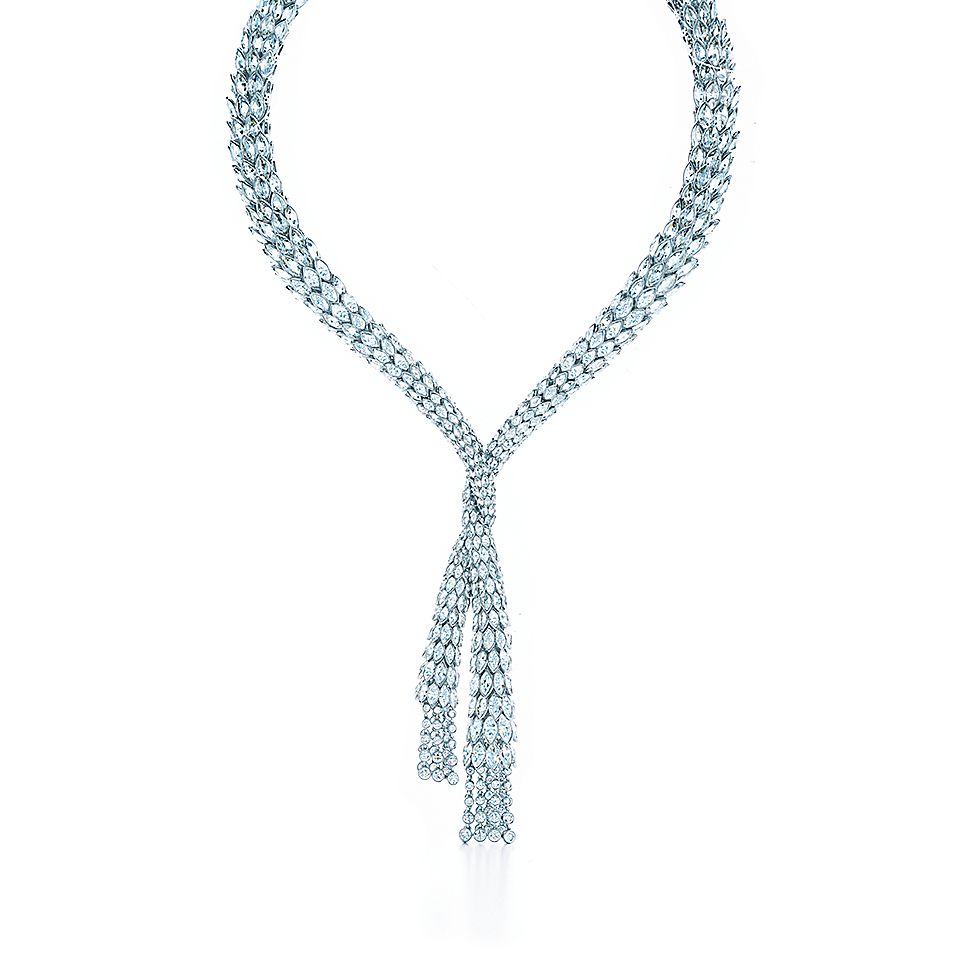 Necklace in platinum with diamonds. Tiffany & Co.