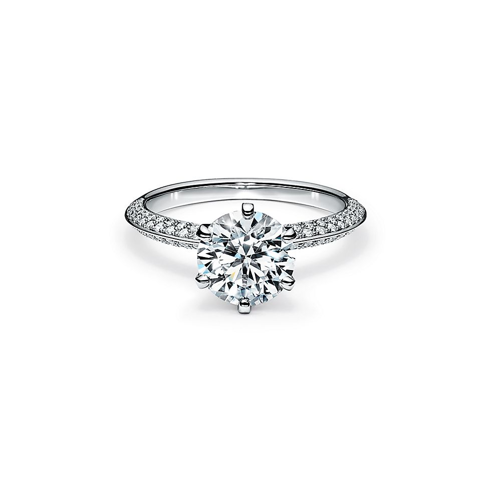 solitaire ring with diamond band