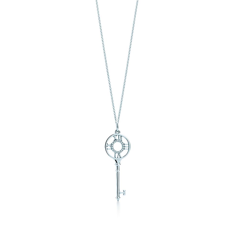 Atlas Key Pendant - Tiffany Atlas Pendant White Gold Atlas Key Pendant - Tiffany Atlas Pendant White Gold
