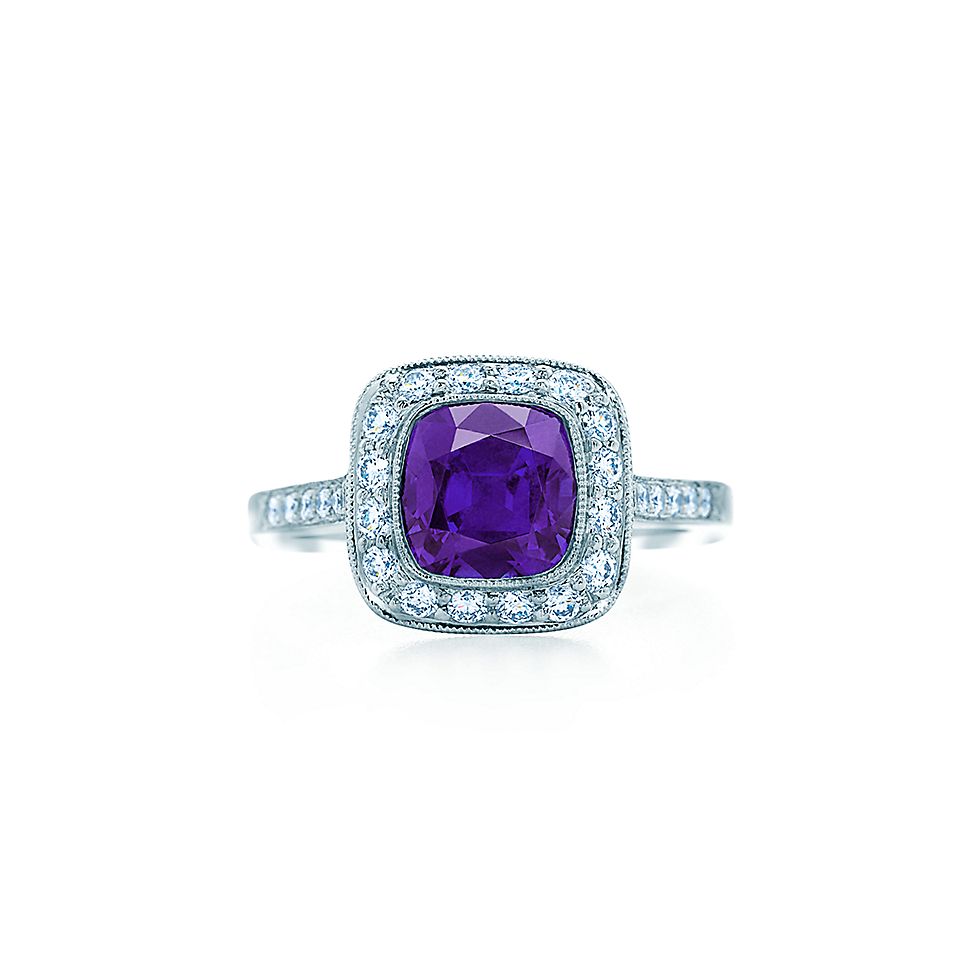 purple sapphire engagement rings