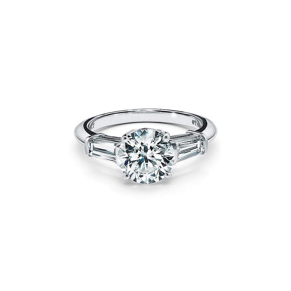 3 stone engagement rings with side stones