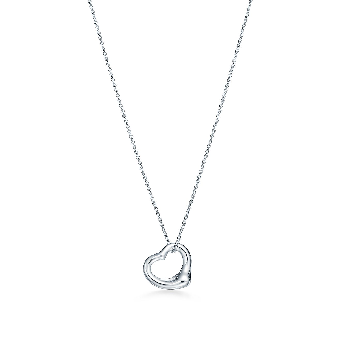 Elsa Peretti® Open Heart Pendant in Silver, 11 mm