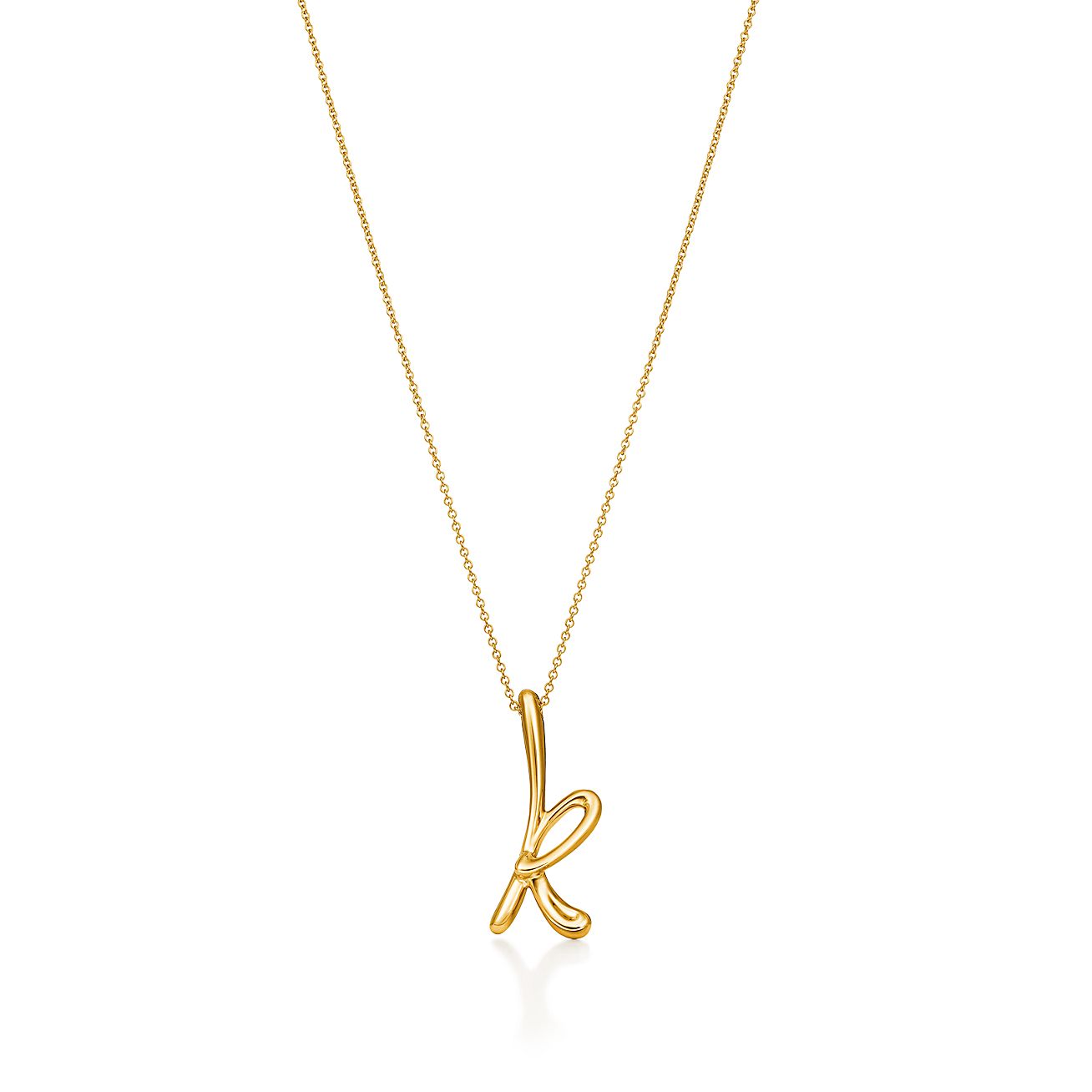 ティファニー イニシャル トップ K TIFFANY&Co. ティファニー ノーツレター イニシャル K