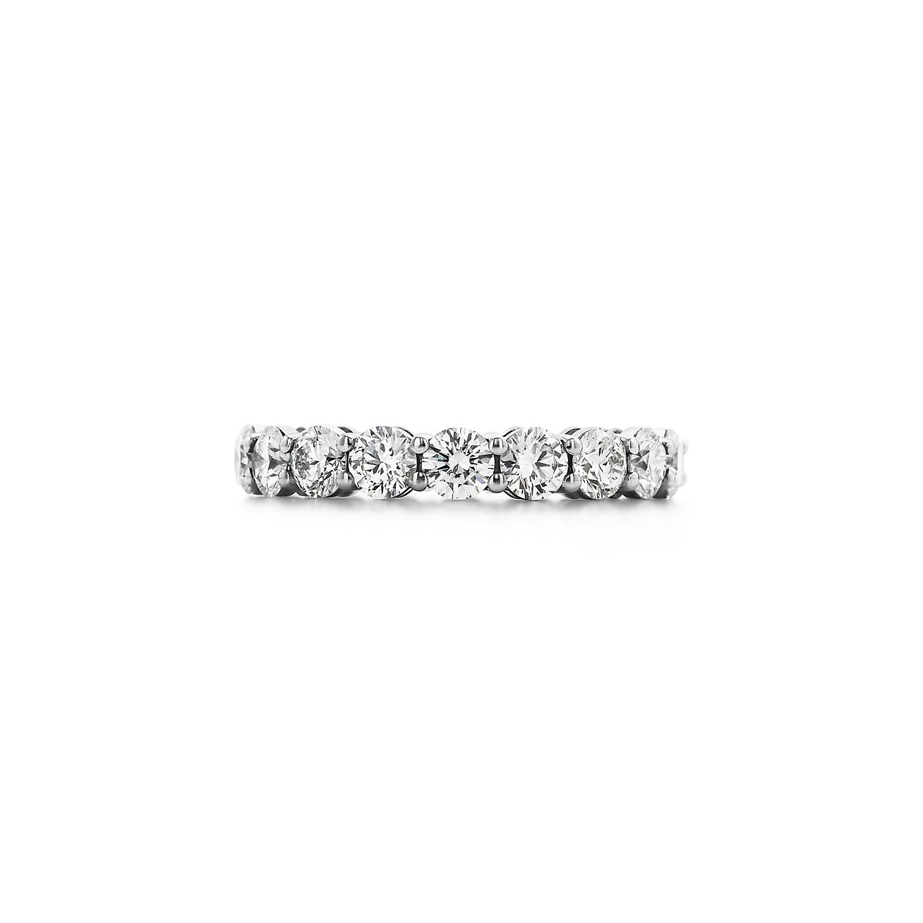 ティファニー フォーエバー バンド リング フルサークル ダイヤモンド プラチナ、3.7MM | Tiffany & Co.