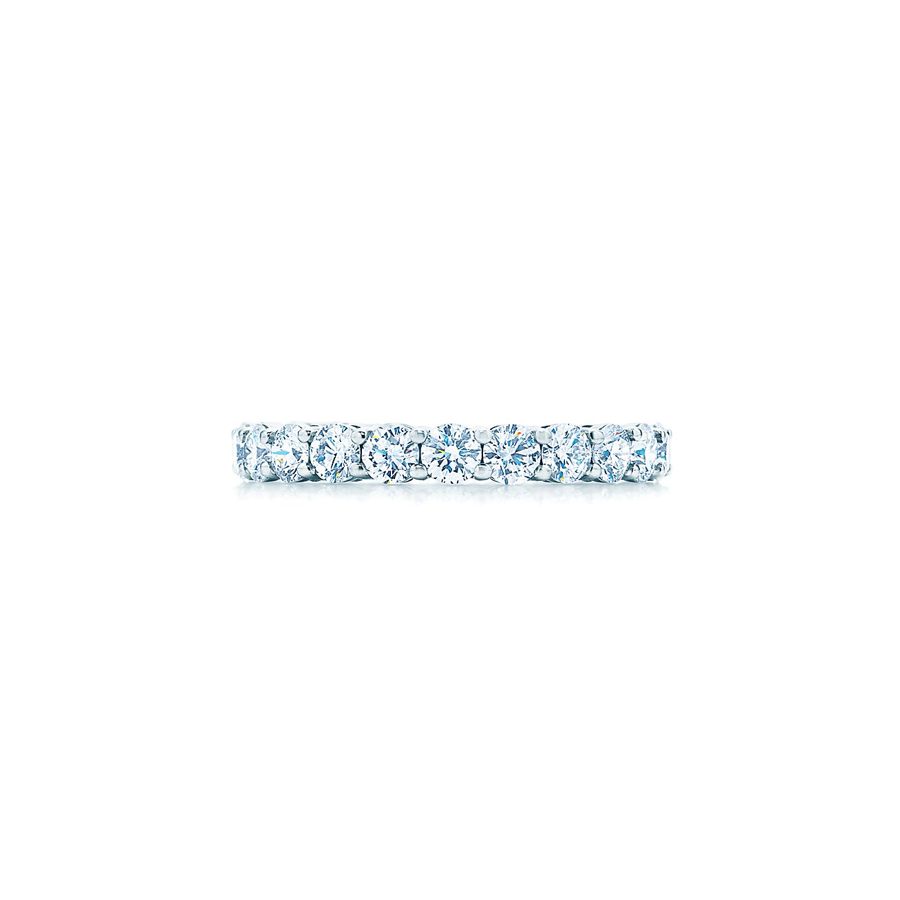 ティファニー エンブレイス バンドリング ダイヤモンド プラチナ 幅 3mm Tiffany Co