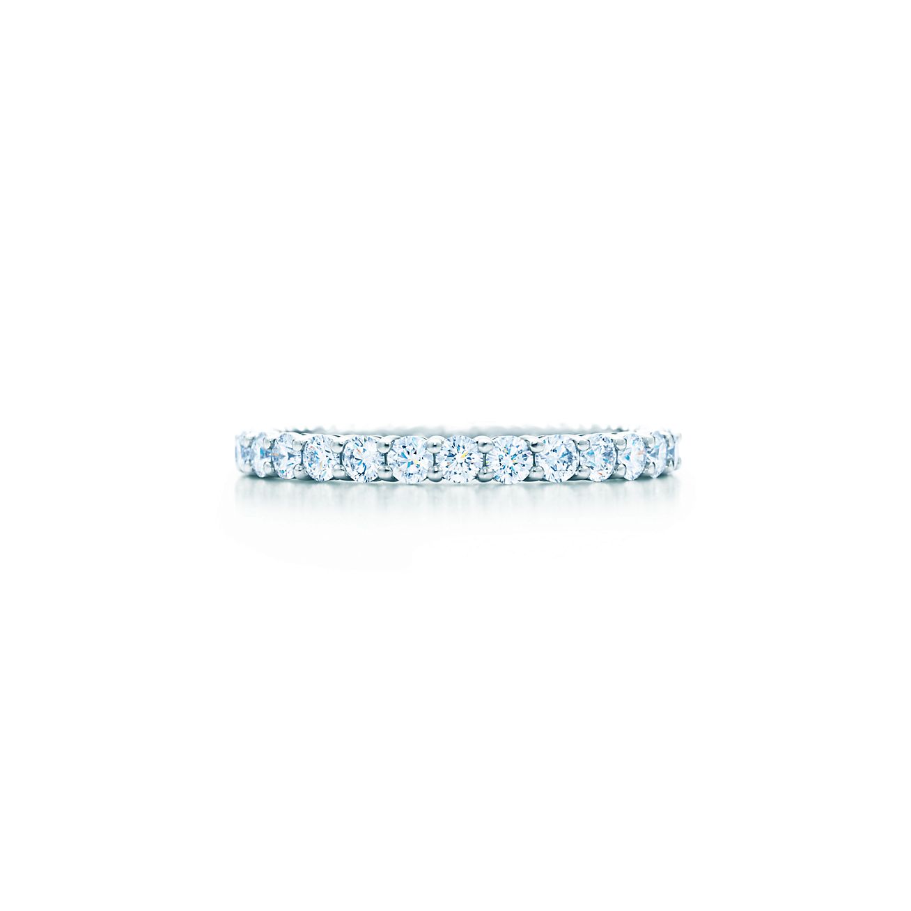 ティファニー フォーエバー バンド リング フルサークル ダイヤモンド プラチナ、2.2MM | Tiffany & Co.