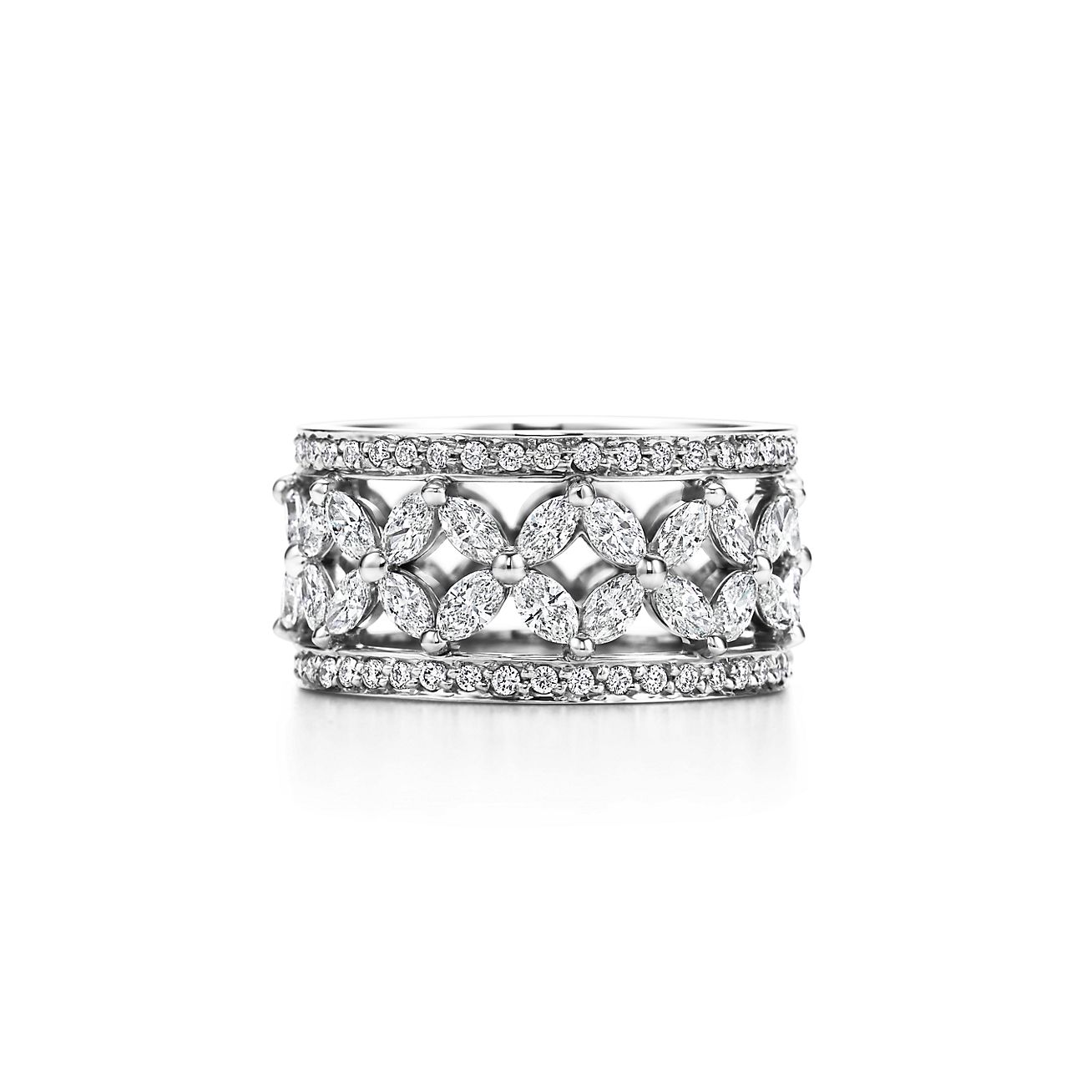 ティファニー TIFFANY&Co. ビクトリア ヴァイン ダイヤ 0.38ct 15号 リング 幅6mm K18 PG ピンクゴールド 750 指輪 VLP 90203656