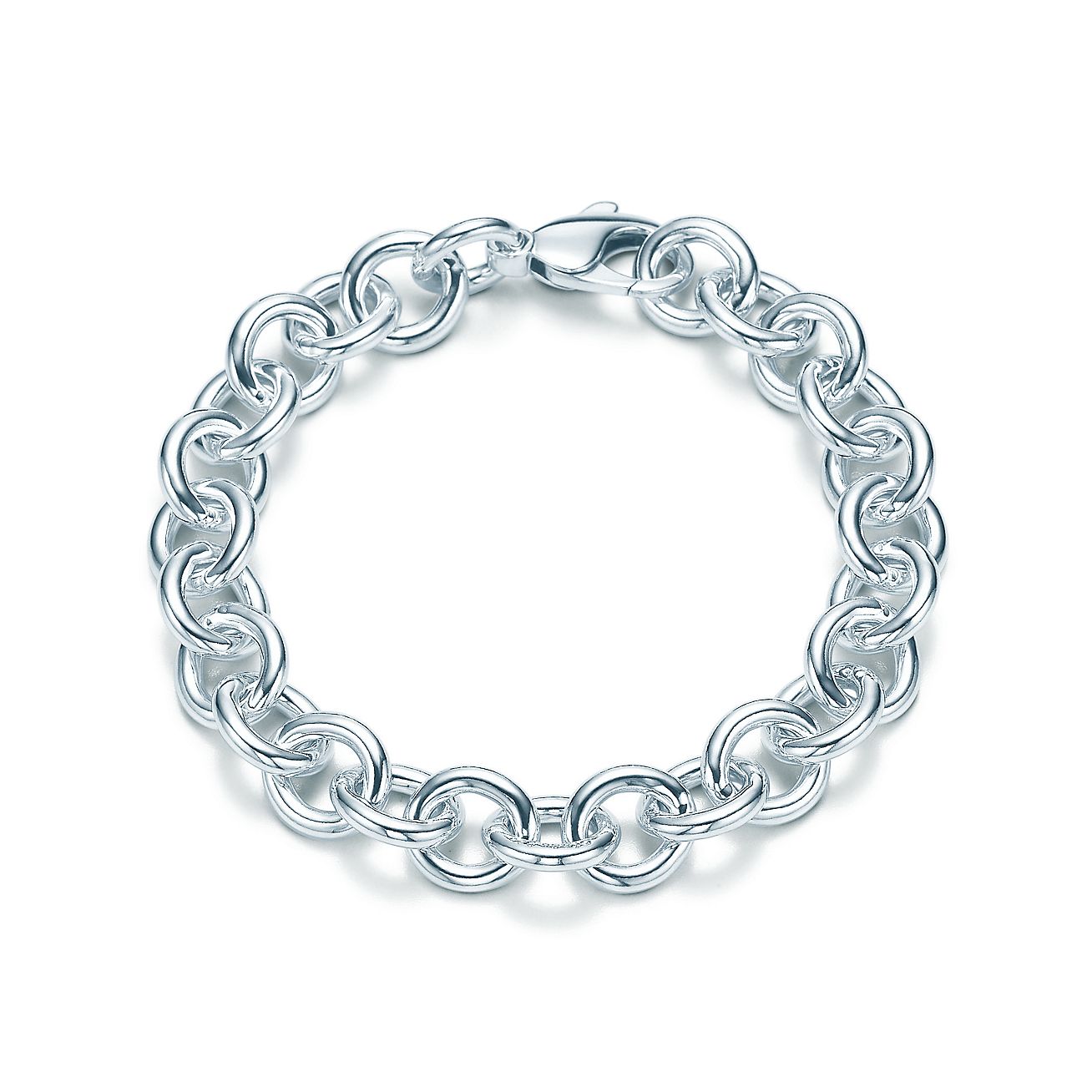 ラージ ラウンド リンク ブレスレット スターリングシルバー Tiffany Co