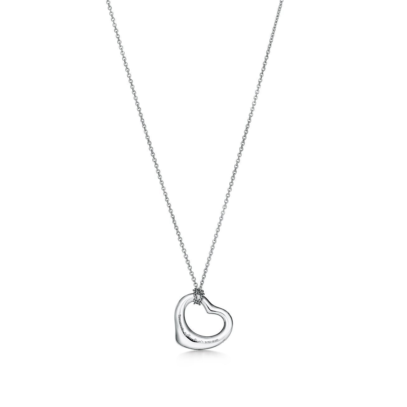エルサ・ペレッティ™ オープン ハート ペンダント プラチナ | Tiffany