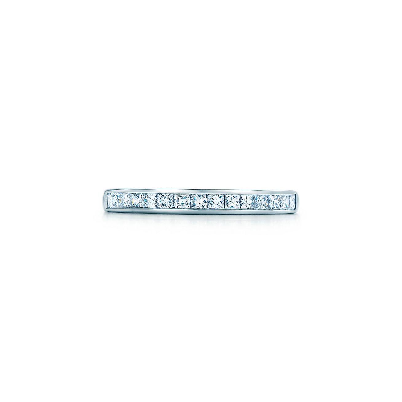 プリンセスカット チャネル セッティング バンドリング ダイヤモンド プラチナ 2 6mm Tiffany Co