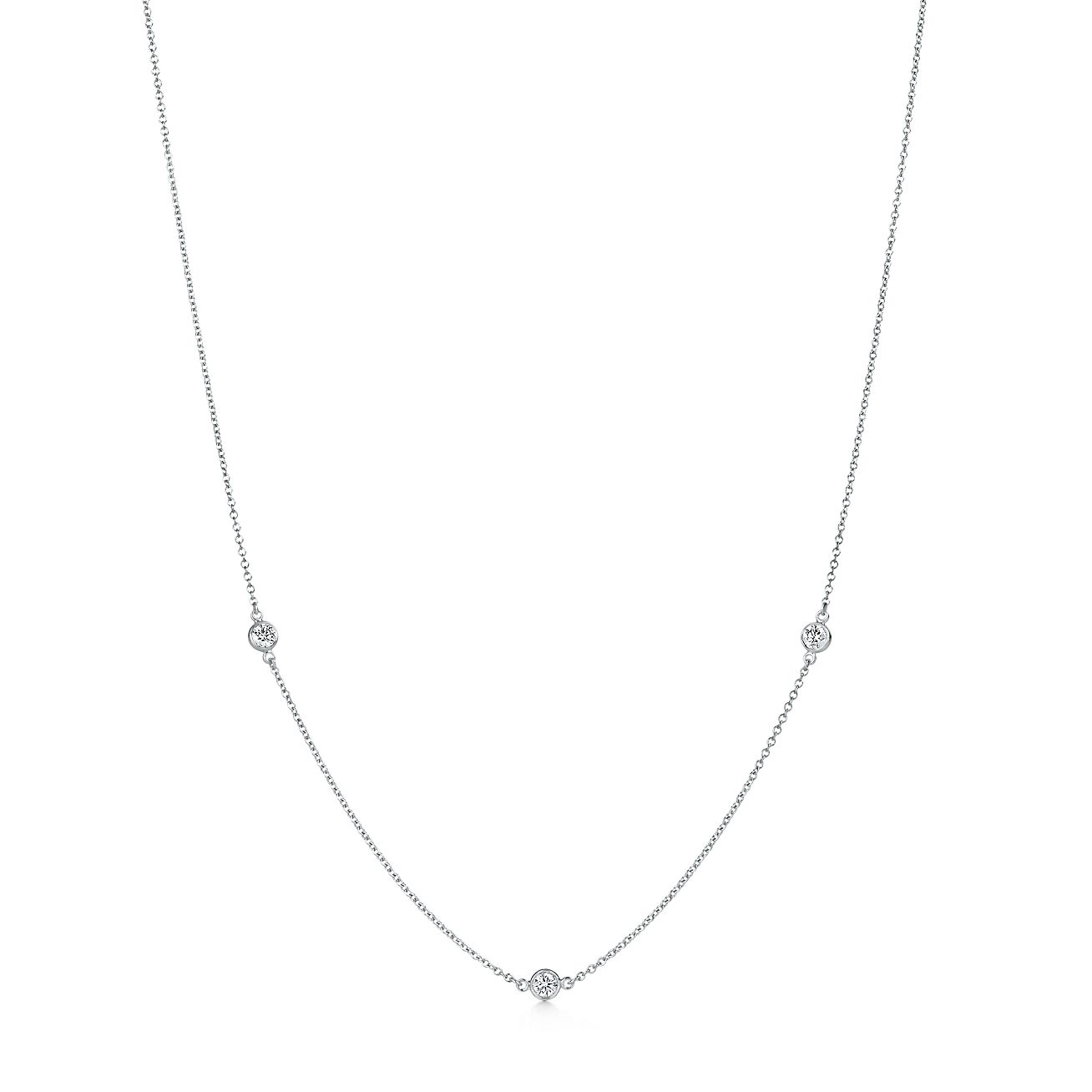 ティファニー TIFFANY エルサ・ペレッティ バイザヤード ネックレス エルサ・ペレッティ ダイヤモンド バイ ザ ヤード ネックレス プラチナ