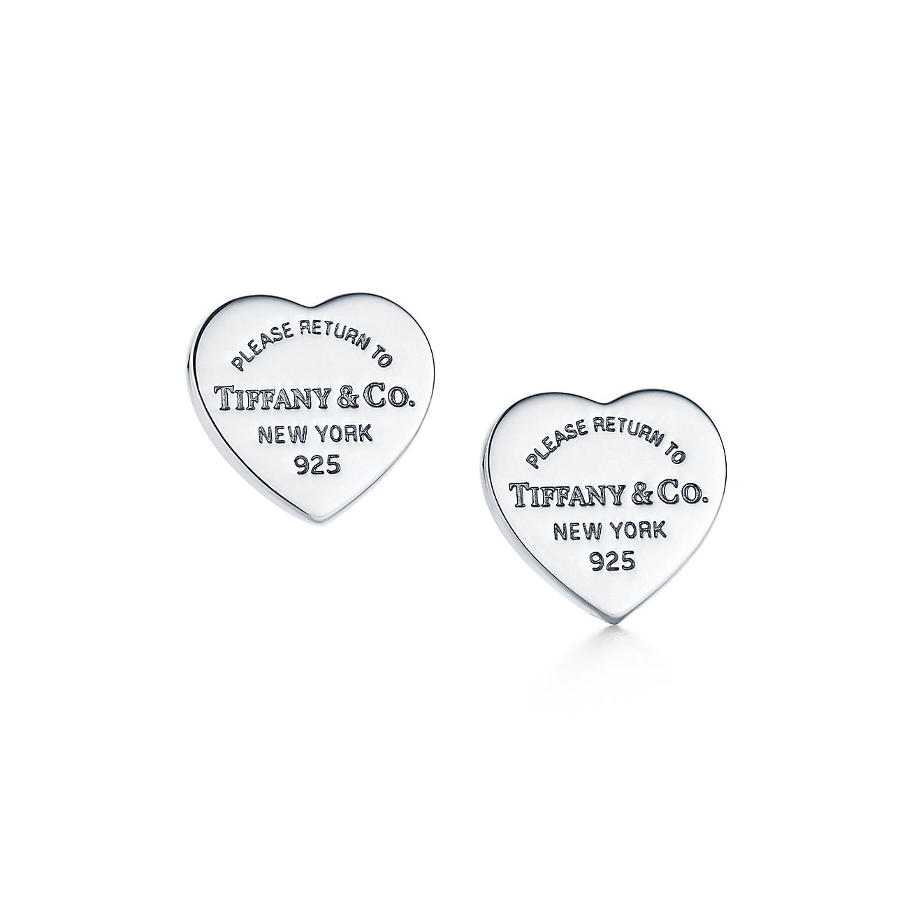 Return to Tiffany® Heart Tag Stud Earrings in Silver, Mini