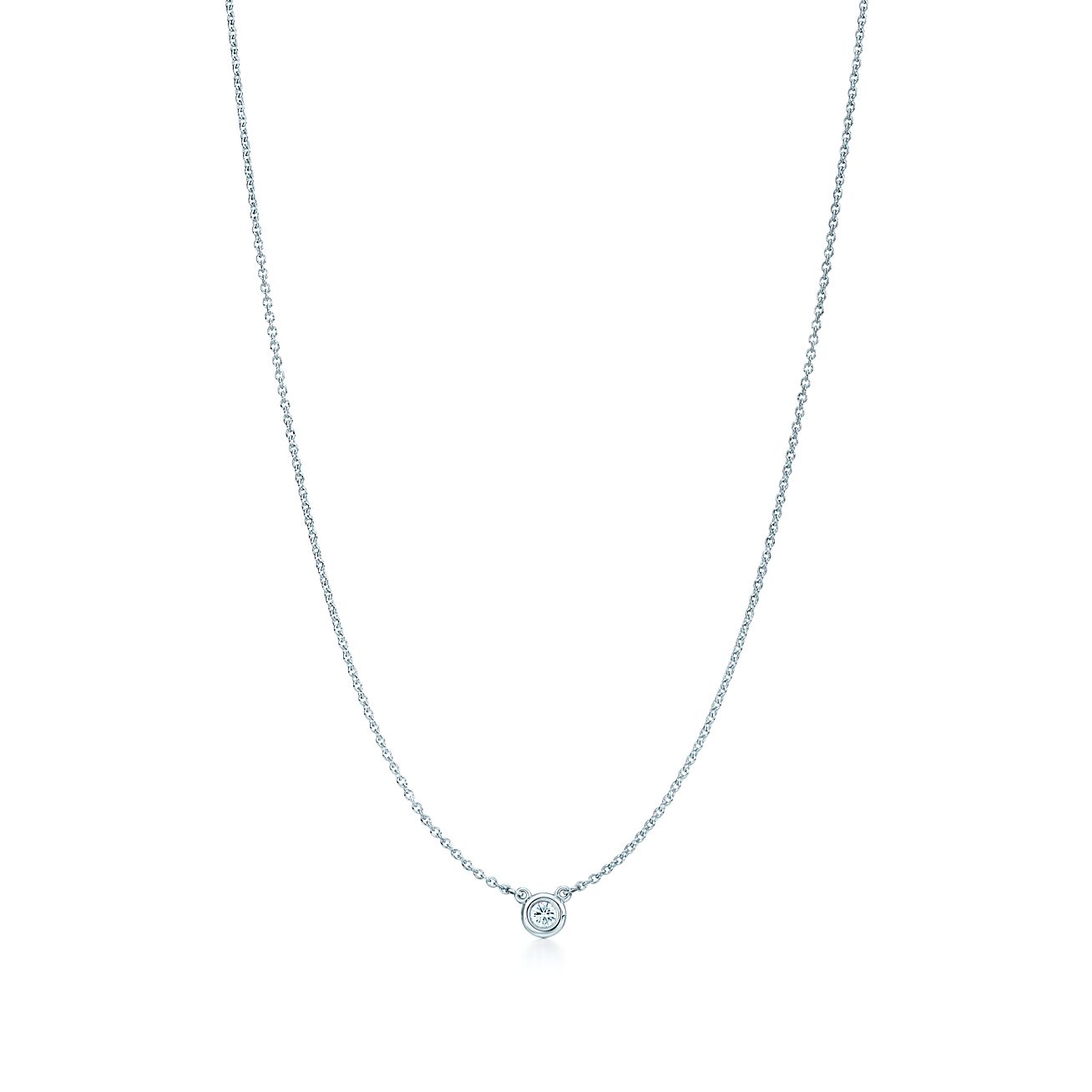 ダイヤモンド バイ ザ ヤード シングル ダイヤモンド ペンダント シルバー Tiffany Co