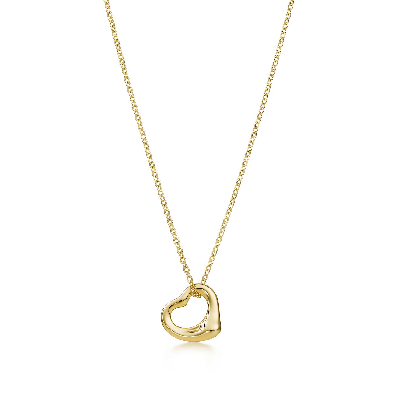 エルサ ペレッティ オープン ハート ペンダント 18k ゴールド Tiffany Co エルサ ペレッティ オープン ハート ペンダント 18k ゴールド Tiffany Co