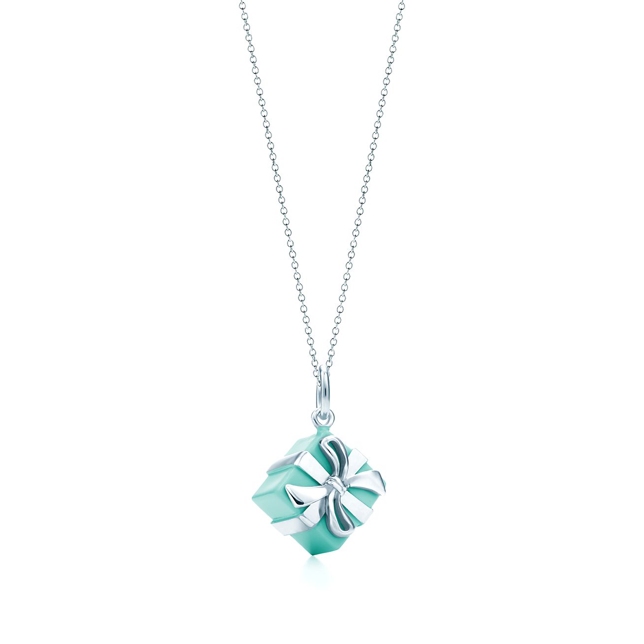 ☆コメント値下げ中☆Tiffany ブルー ボックス チャーム ネックレス