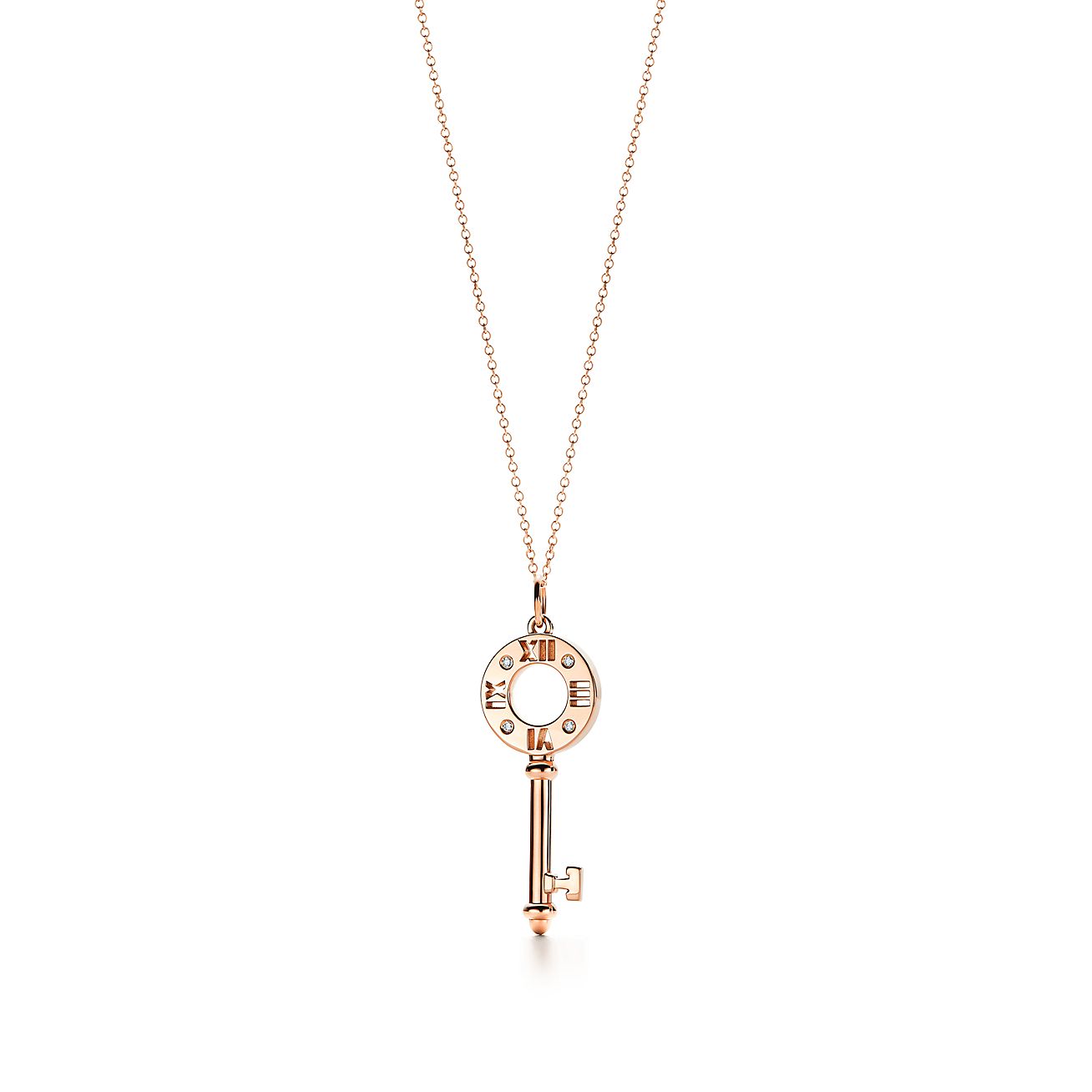 ティファニー アトラス ピアスド キー スモール ダイヤモンド 18kローズゴールド Tiffany Co