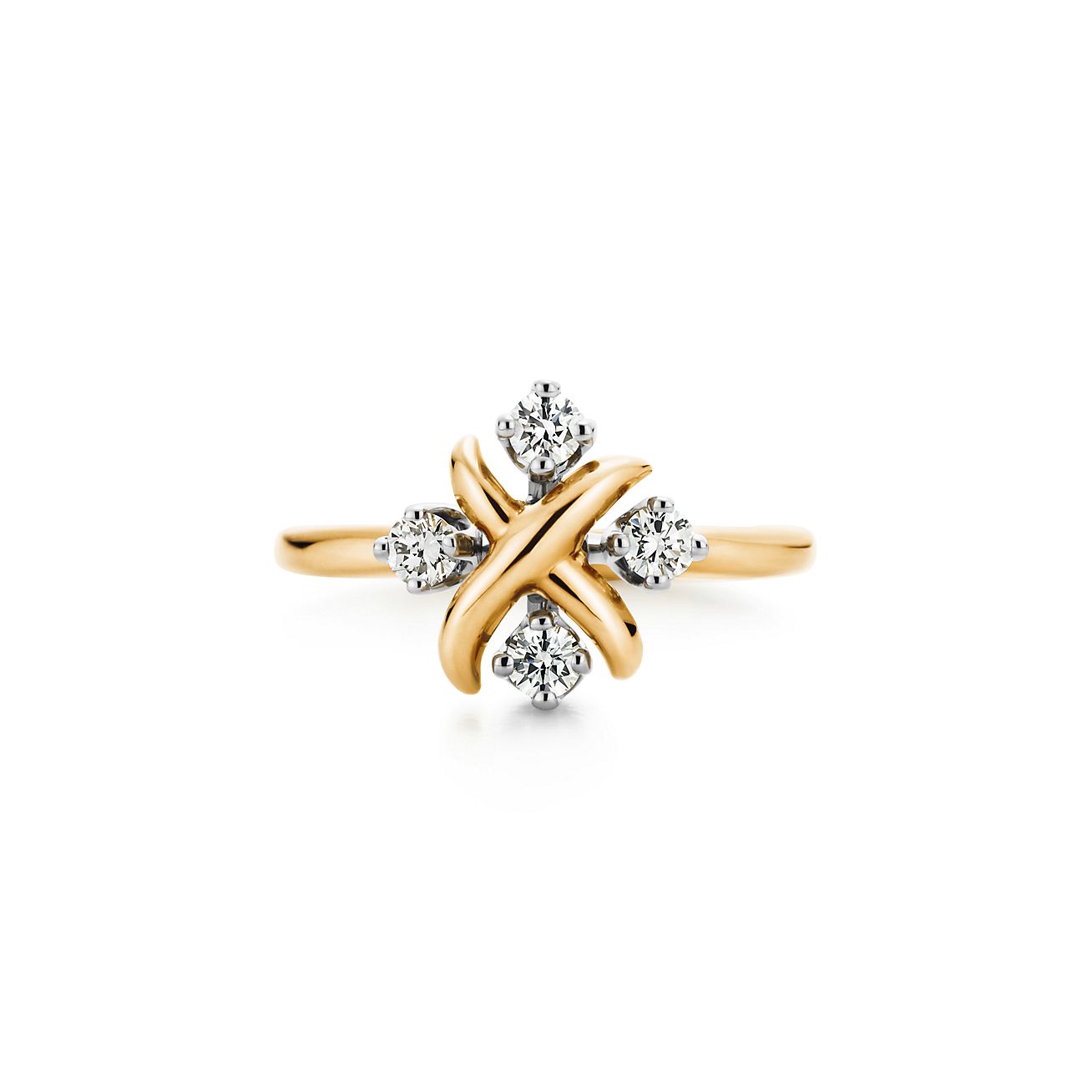 ジャン・シュランバージェ リン リング ダイヤモンド 18Kゴールド プラチナ | Tiffany & Co.