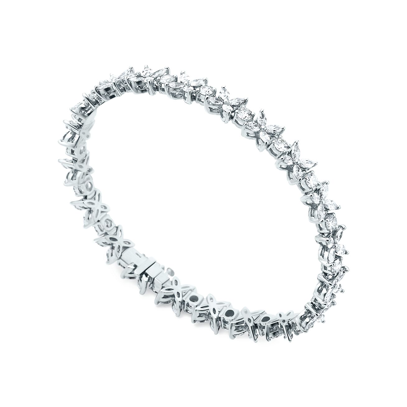 ティファニー ビクトリア™ オルタネーティング ブレスレット ダイヤモンド プラチナ | Tiffany u0026 Co.