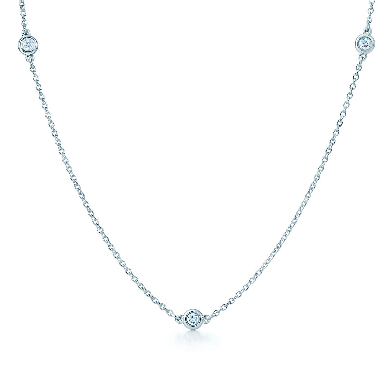 Elsa Peretti® Diamonds by the Yard® necklace in sterling silver.