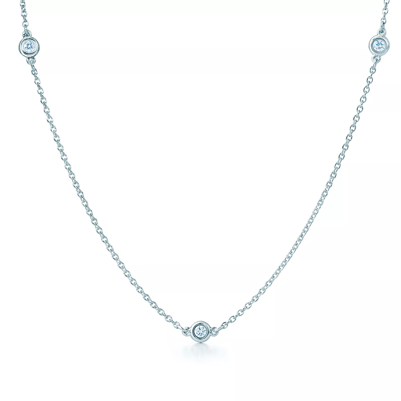ダイヤネックレスの人気・おすすめハイジュエラーは、ティファニーのダイヤモンド バイ ザ ヤード™ ネックレス