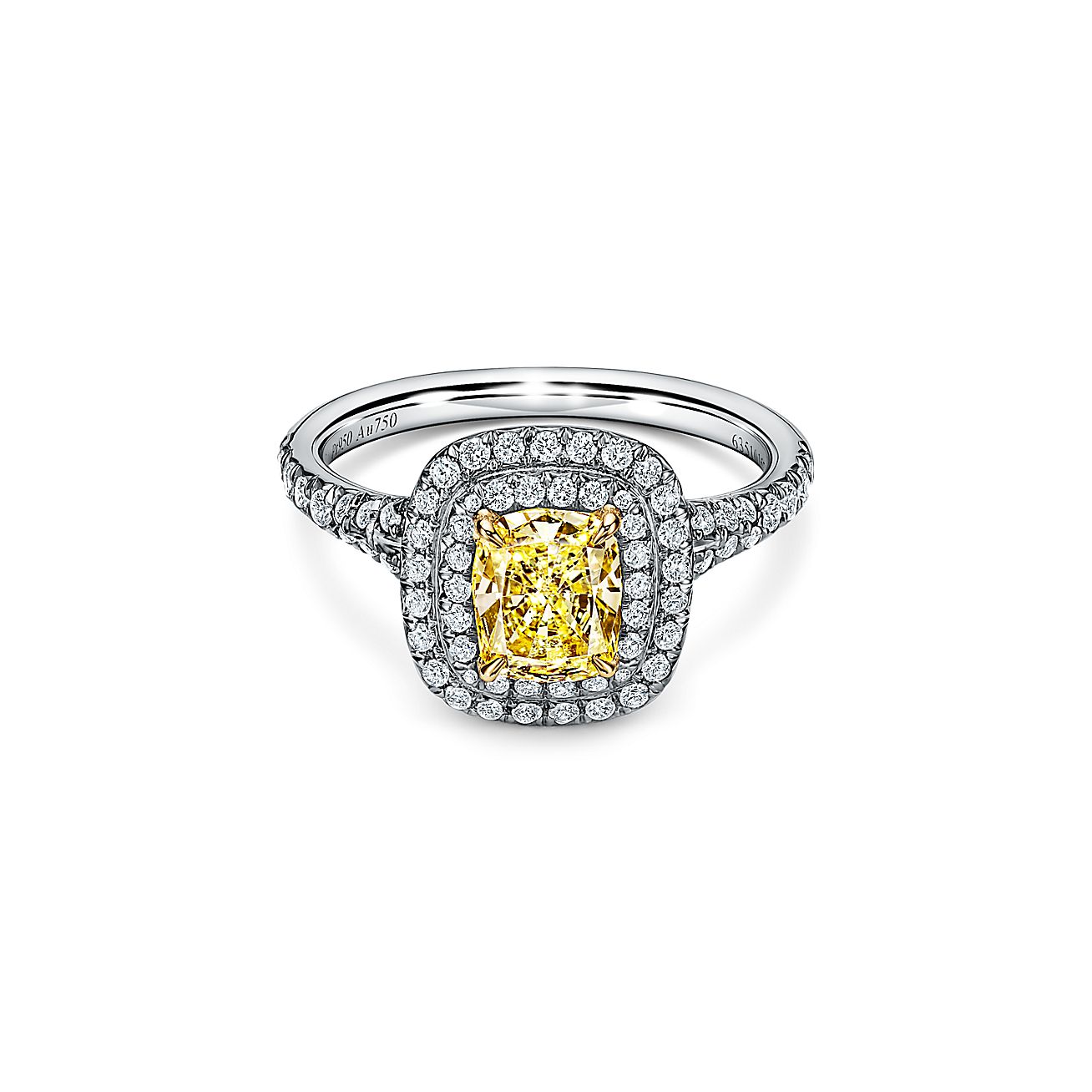 ティファニー ソレスト クッション カット イエロー ダイヤモンド  