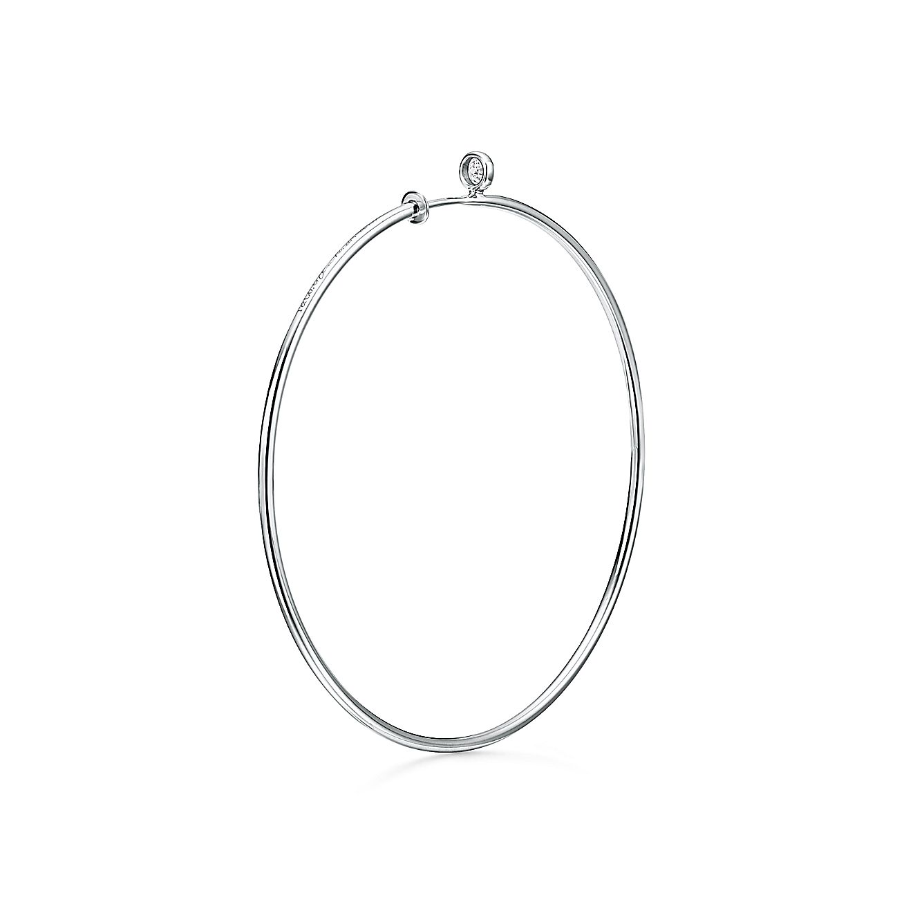 エルサ・ペレッティ ダイヤモンド フープ ピアス（ミディアム 