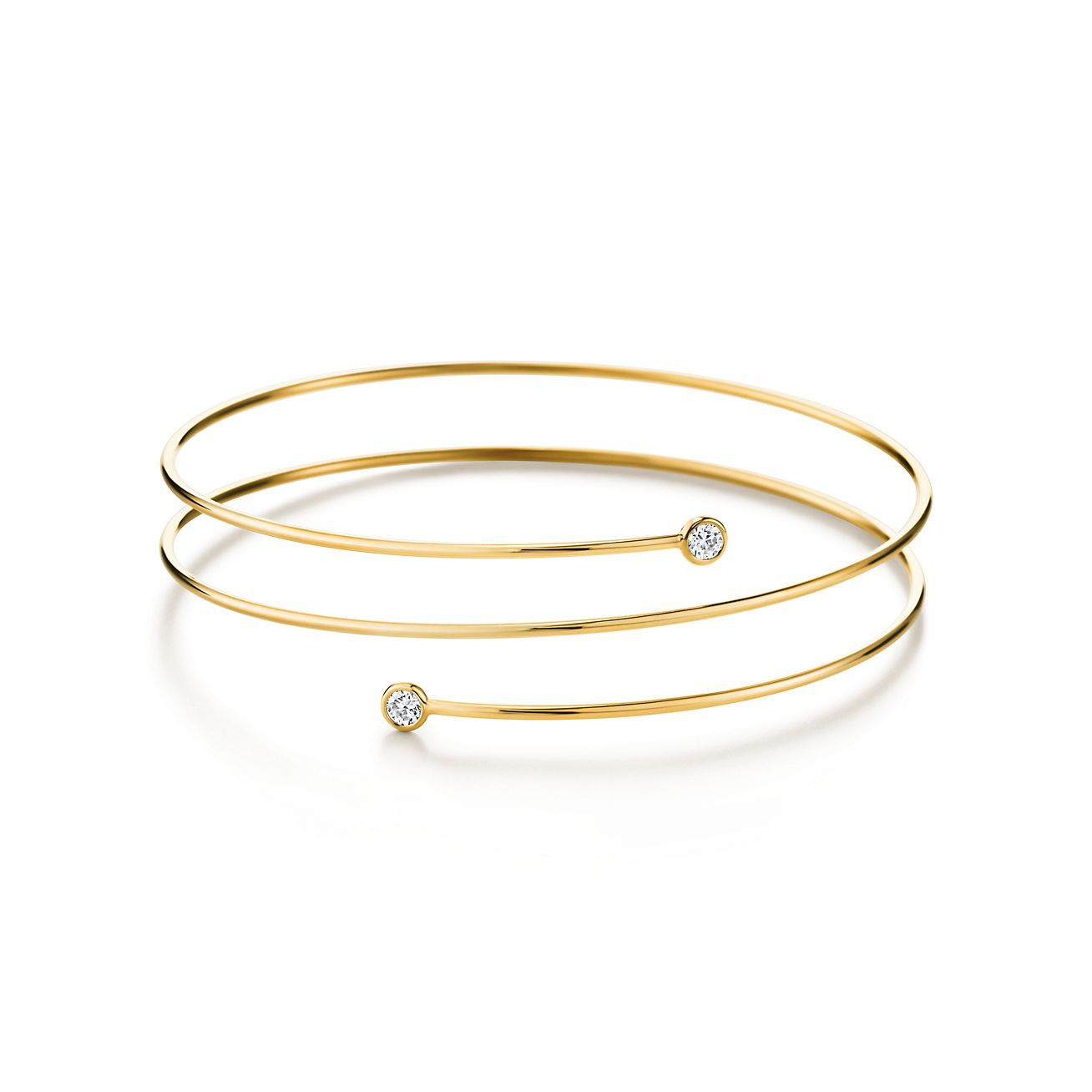 m*＊様 美品Tiffany&Co. エルサペレッティ ダイヤモンド ブレスレッ エルサ・ペレッティ ダイヤモンド フープ ブレスレット ダイヤモンド