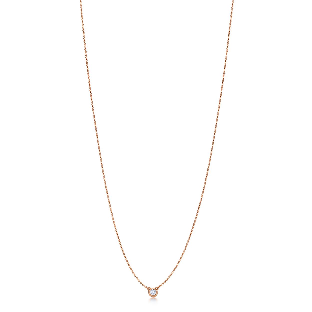 ダイヤモンド バイ ザ ヤード シングル ダイヤモンド ペンダント ローズゴールド Tiffany Co ダイヤモンド バイ ザ ヤード シングル ダイヤモンド ペンダント ローズゴールド Tiffany Co