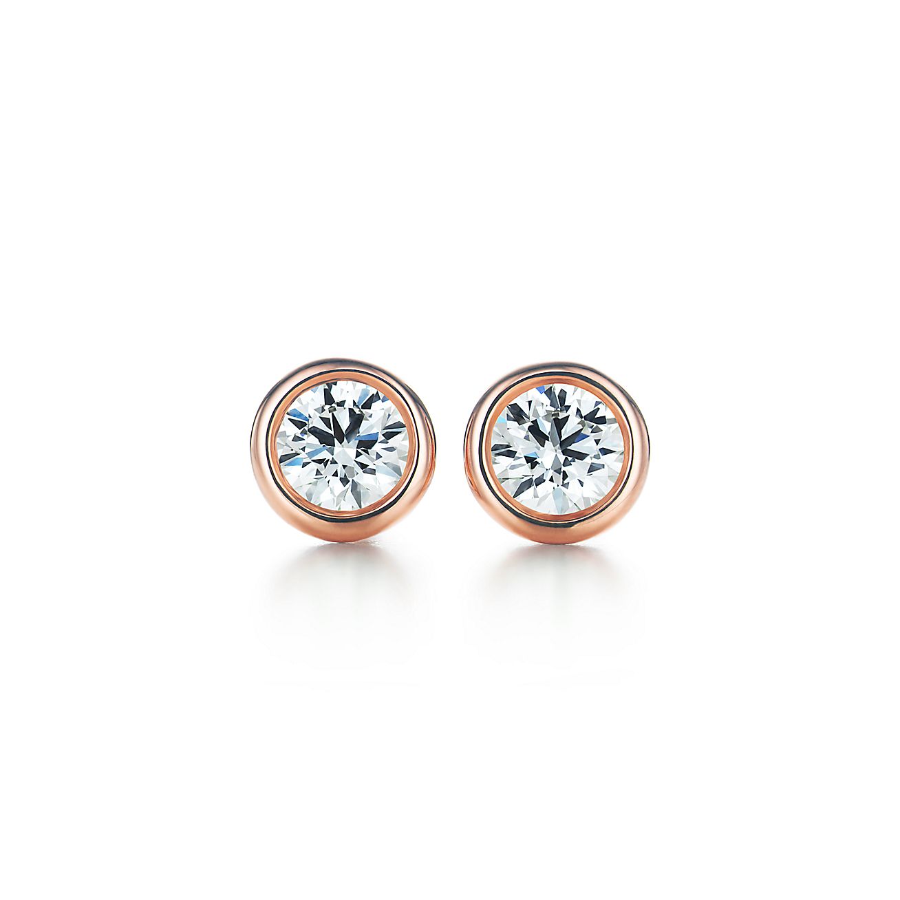 ダイヤモンド バイ ザ ヤード™ ピアス ローズゴールド | Tiffany & Co