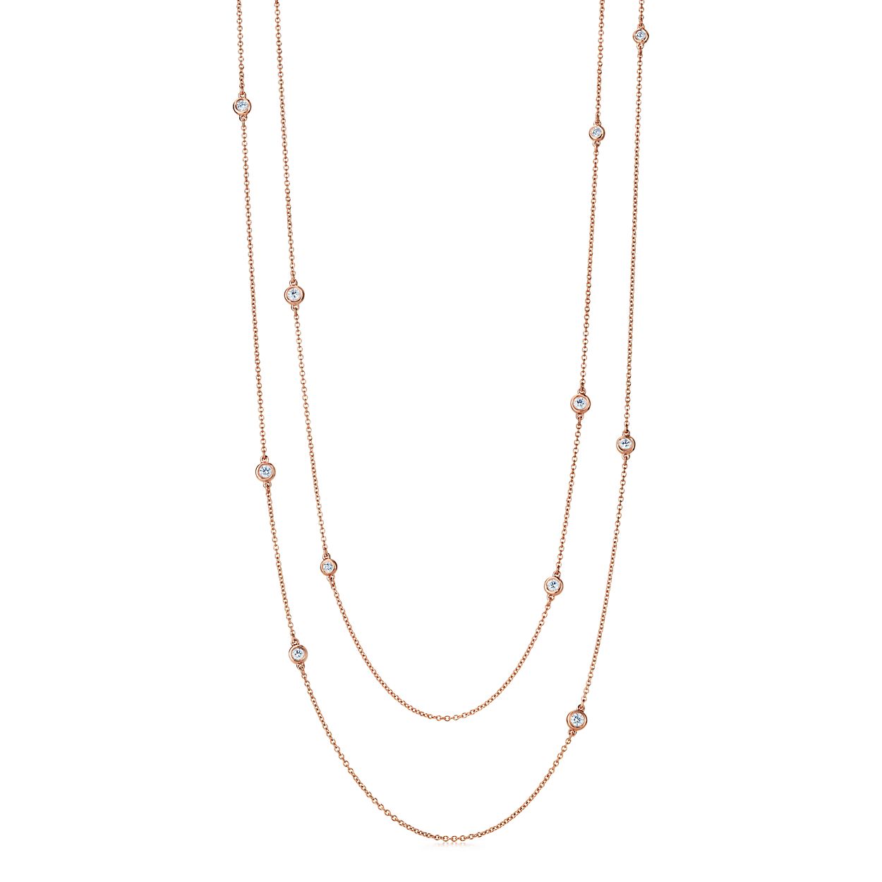エルサ ペレッティ ダイヤモンド バイ ザ ヤード スプリンクル ネックレス 18kローズゴールド Tiffany Co エルサ ペレッティ ダイヤモンド バイ ザ ヤード スプリンクル ネックレス 18kローズゴールド Tiffany Co