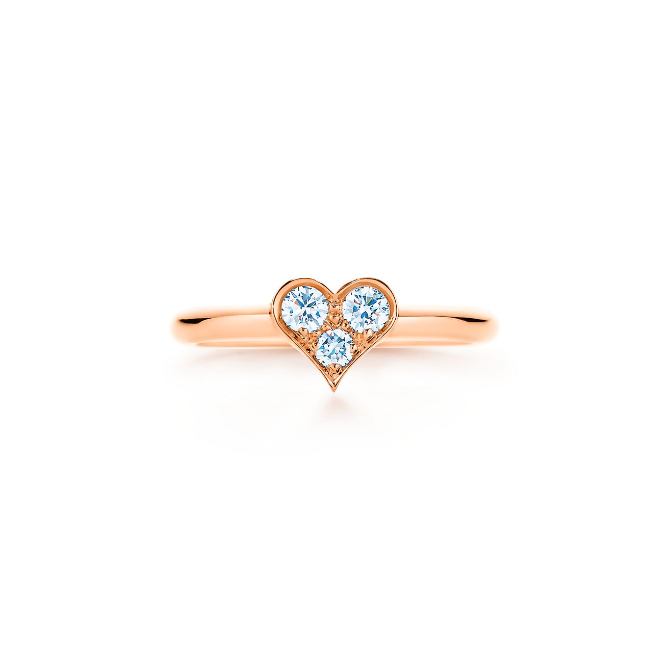 ティファニー センチメンタル リング ダイヤモンド 18Kローズゴールド | Tiffany & Co.