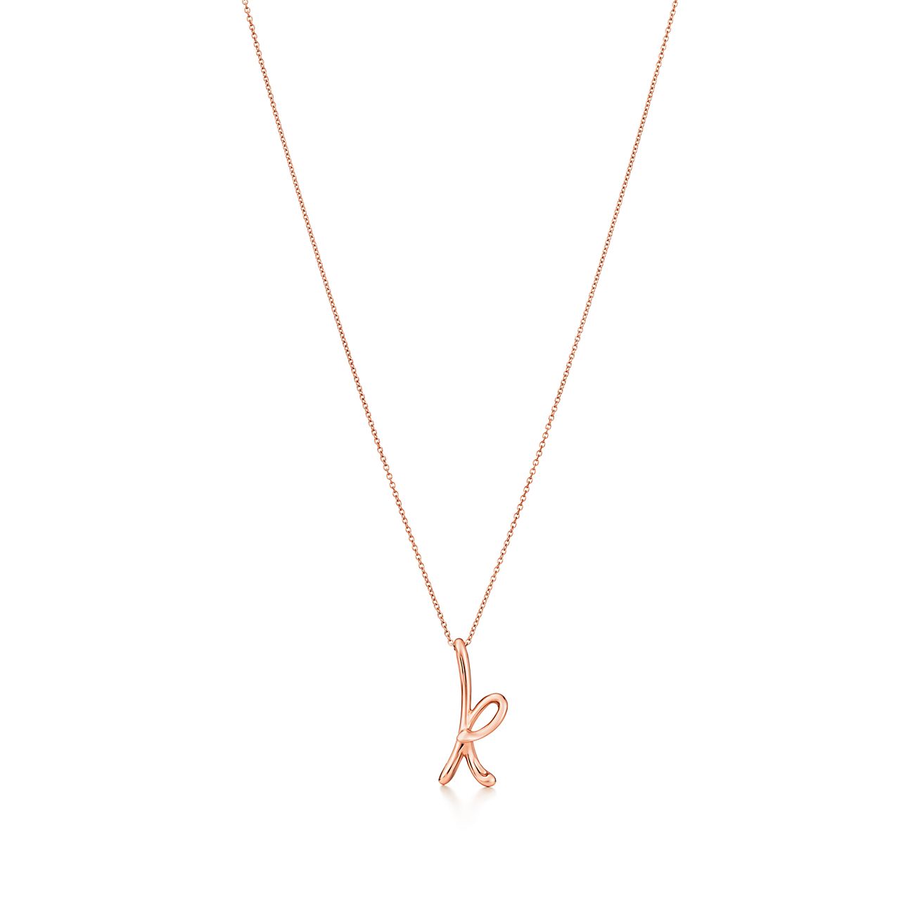 ティファニー イニシャル トップ K TIFFANY&Co. ティファニー ノーツレター イニシャル K