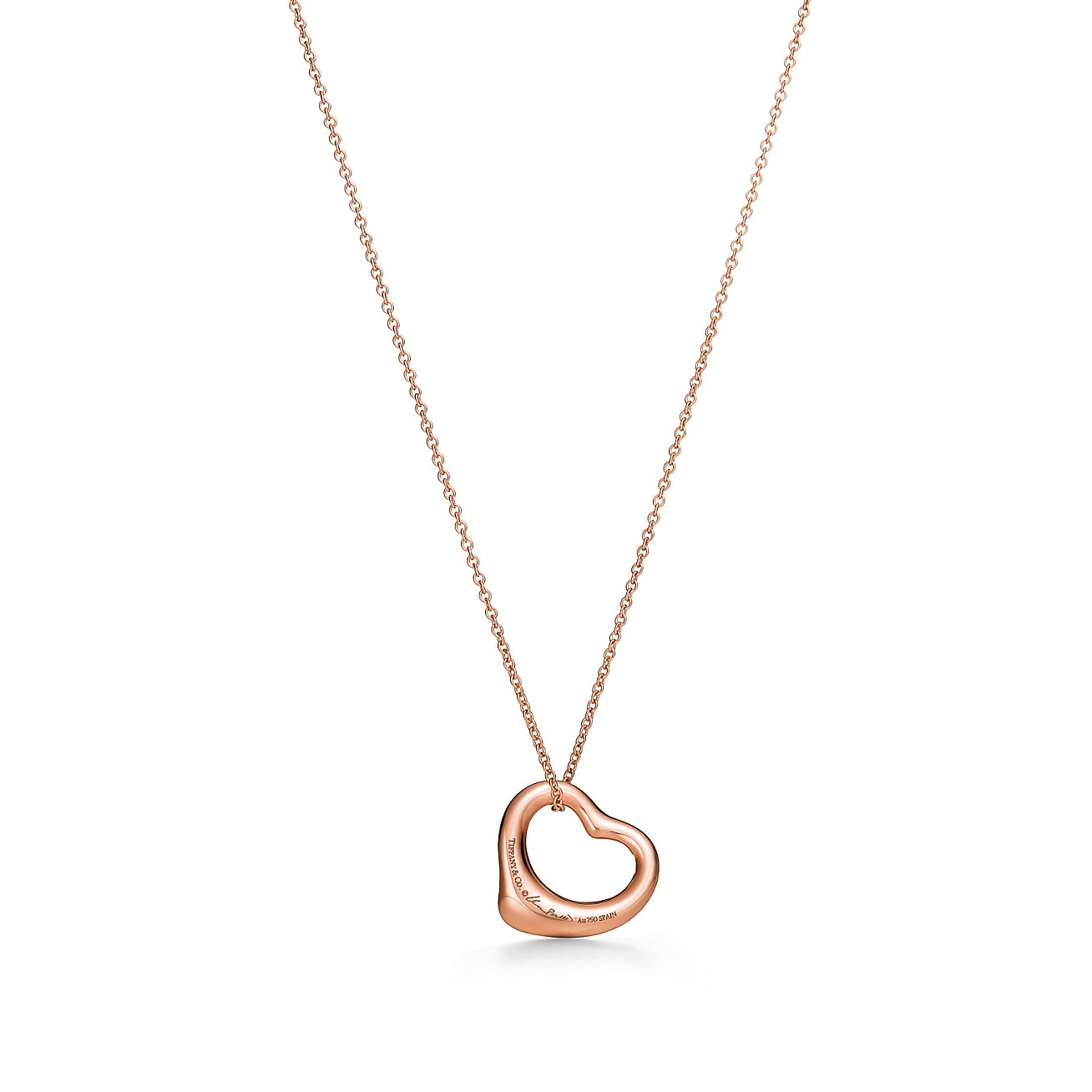 エルサ・ペレッティ オープン ハート ペンダント ダイヤモンド 18K 
