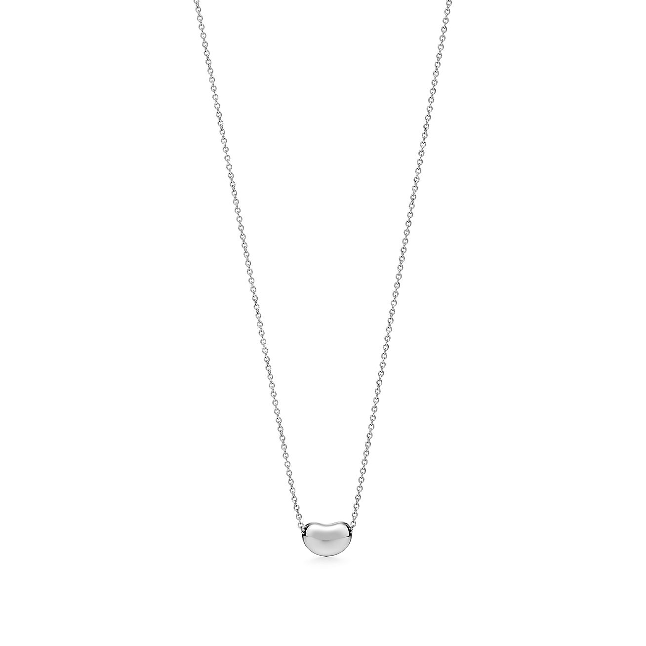 エルサ・ペレッティ™ ビーン デザイン ペンダント ダイヤモンド プラチナ、9MM | Tiffany & Co