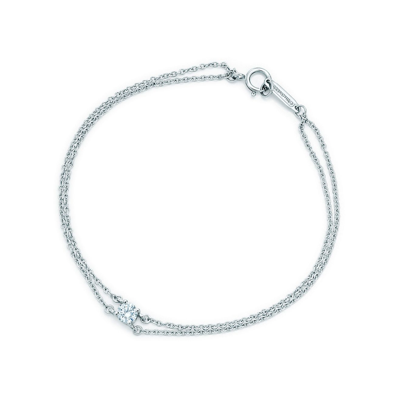 ティファニー ソリティア ダイヤモンド ブレスレット プラチナ Tiffany Co