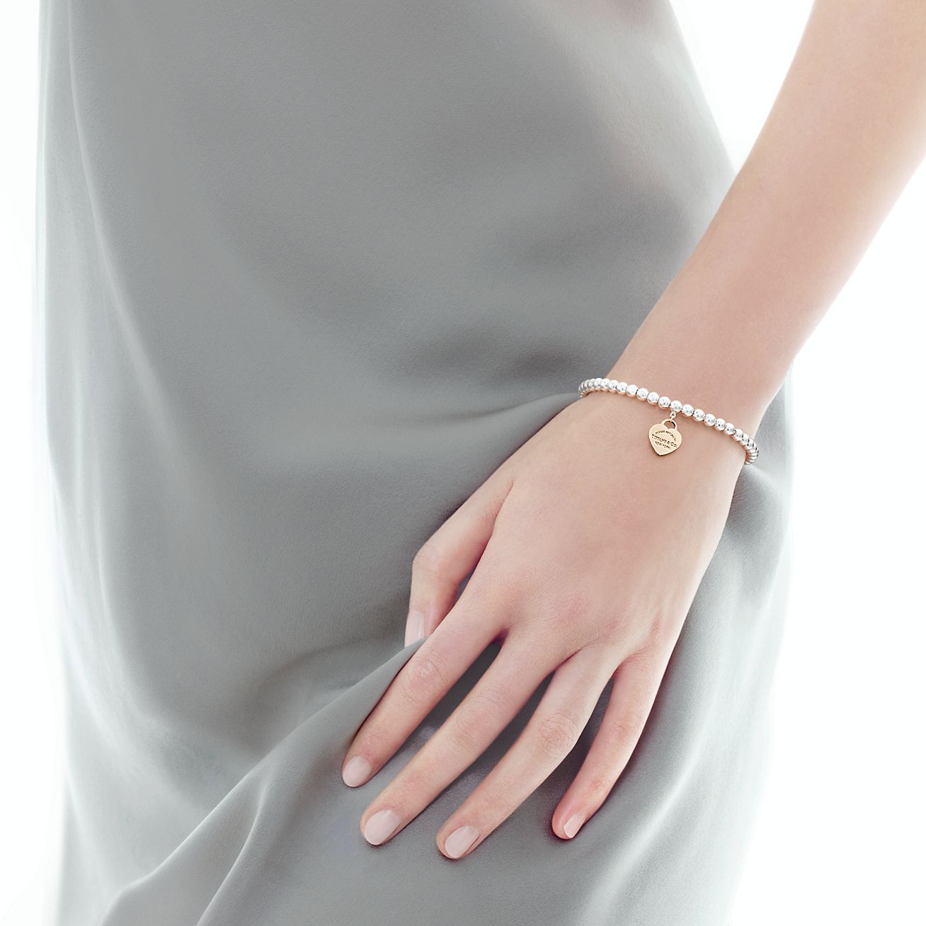 オンライン限定 リターン トゥ ティファニー ハート タグ ビーズ ブレスレット シルバー Tiffany Co