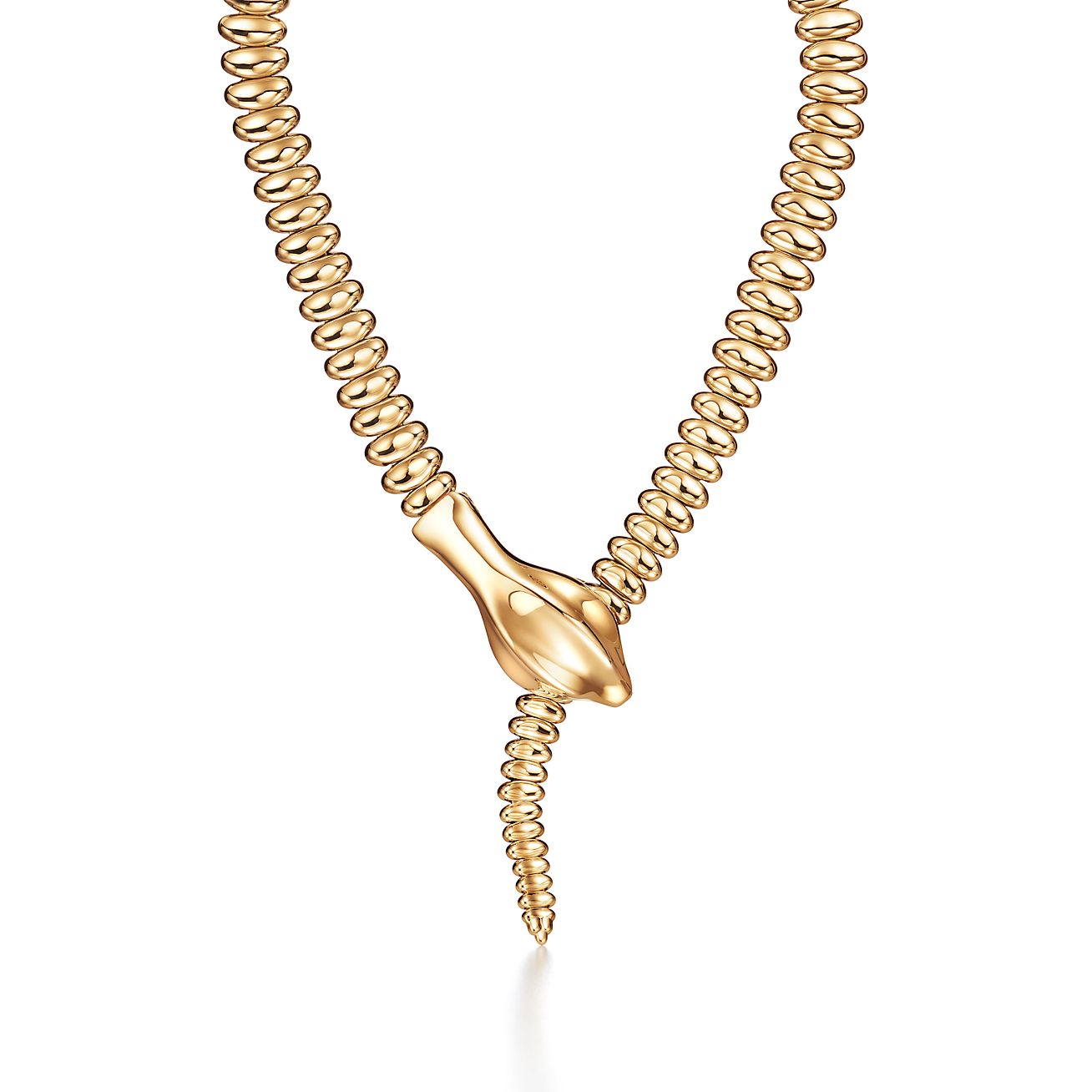 エルサ・ペレッティ™ スネーク ネックレス イエローゴールド | Tiffany