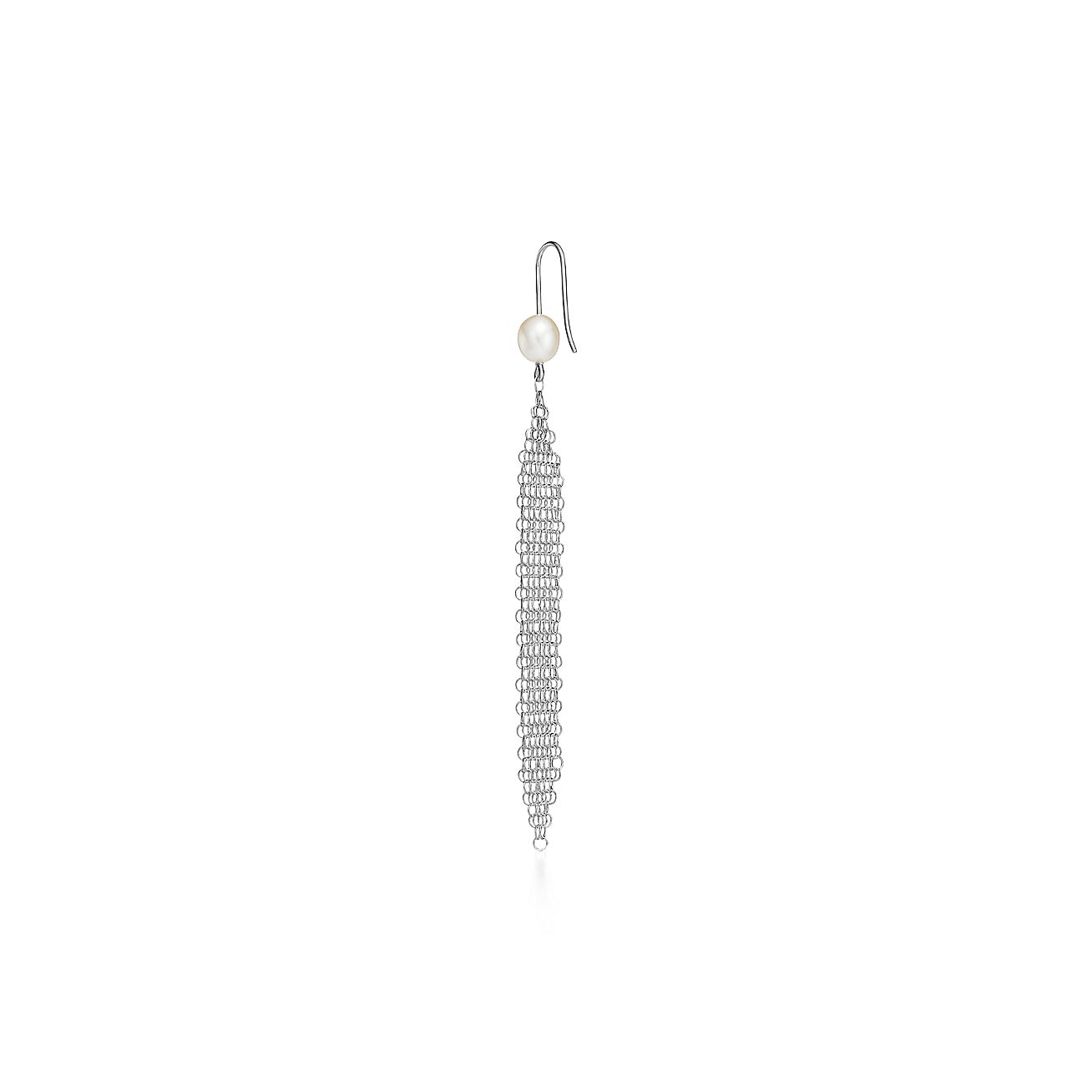 エルサ・ペレッティ メッシュ タッセル ピアス フレッシュウォーター 