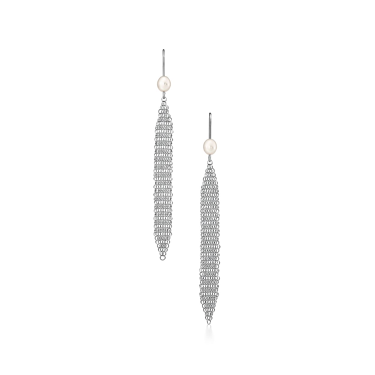 エルサ・ペレッティ メッシュ タッセル ピアス フレッシュウォーター 
