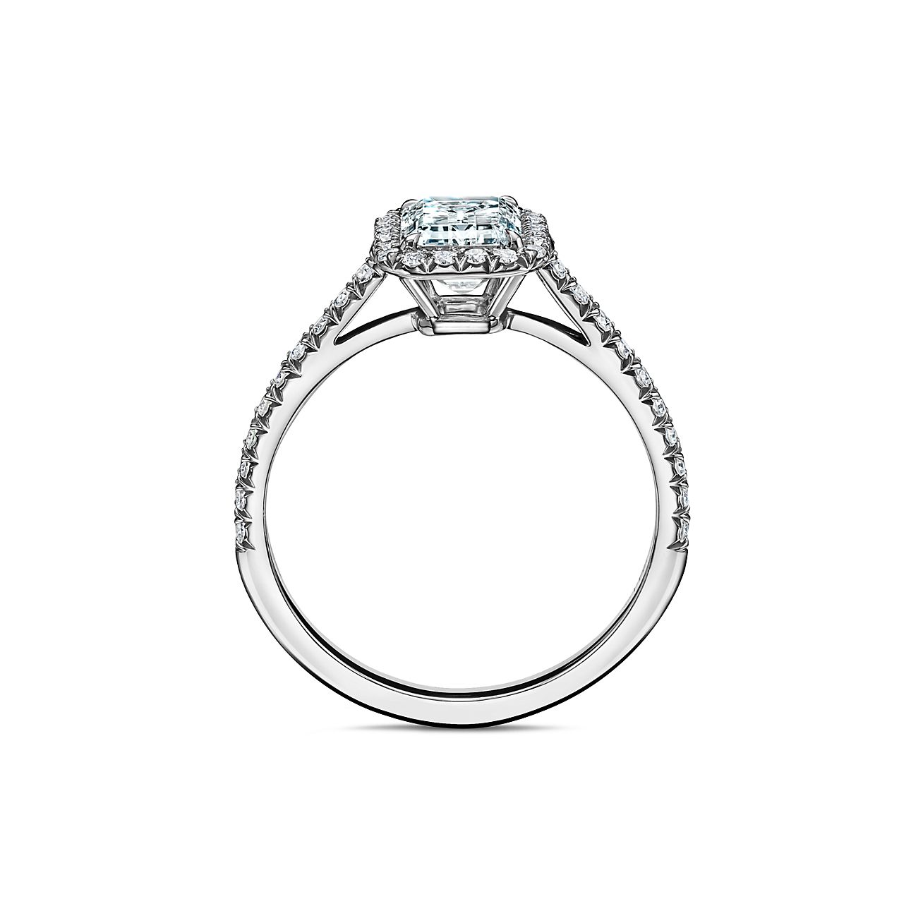 ★Tiffany&Co.★ソレスト エメラルドカット ダイヤリング 定価97万 ティファニー ソレスト エメラルド カット エンゲージメント