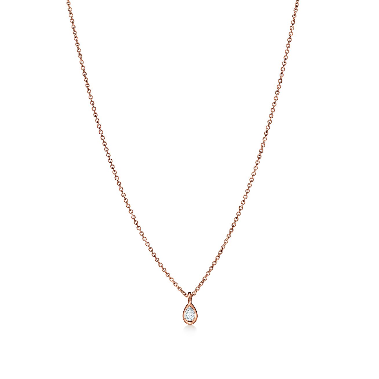 エルサ ペレッティ ダイヤモンド バイ ザ ヤード ペンダント 0 12カラット 18kローズゴールド Tiffany Co