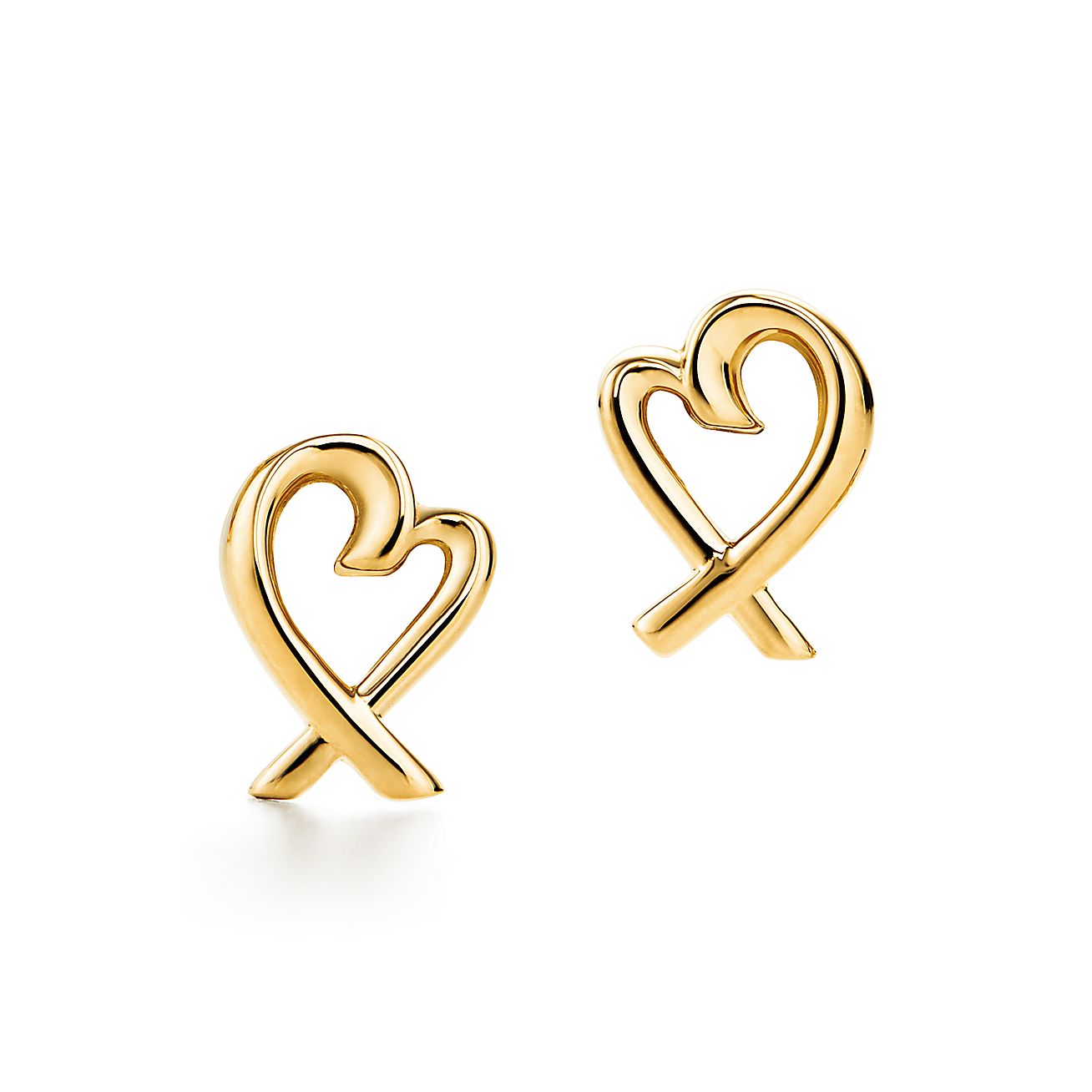 パロマ・ピカソ ラビング ハート ピアス 18Kゴールド | Tiffany & Co