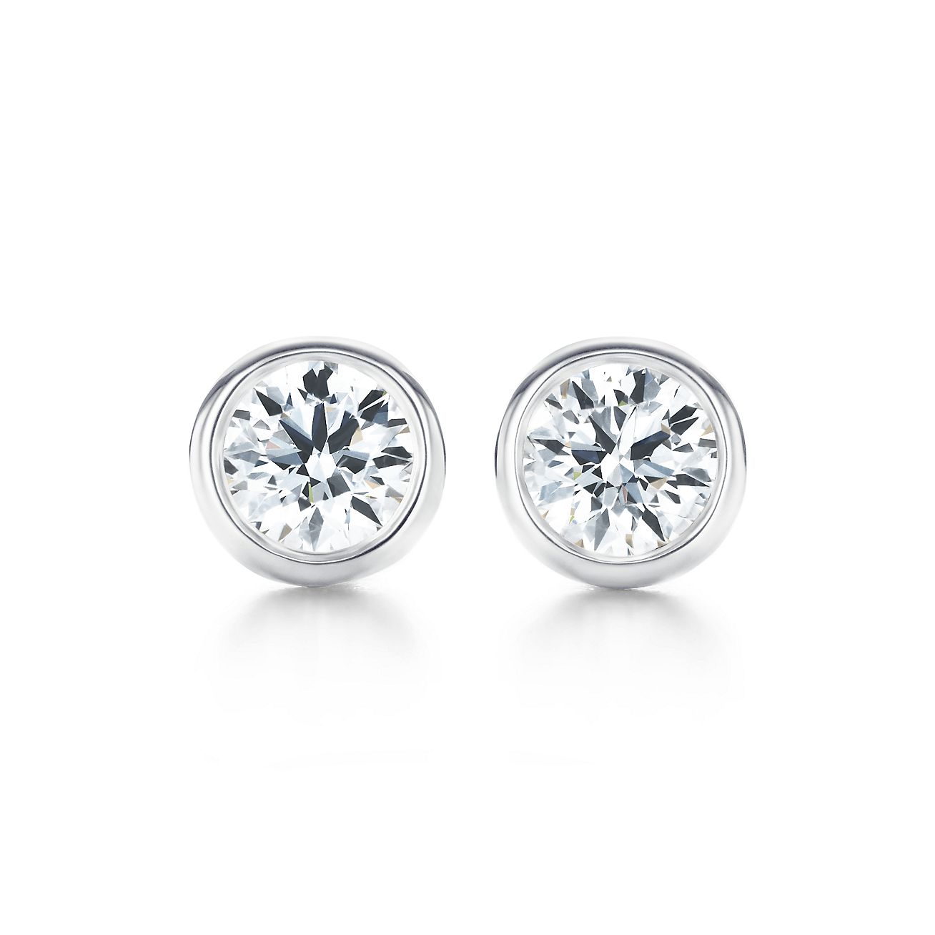 ダイヤモンド バイ ザ ヤード™ ピアス プラチナ | Tiffany & Co.