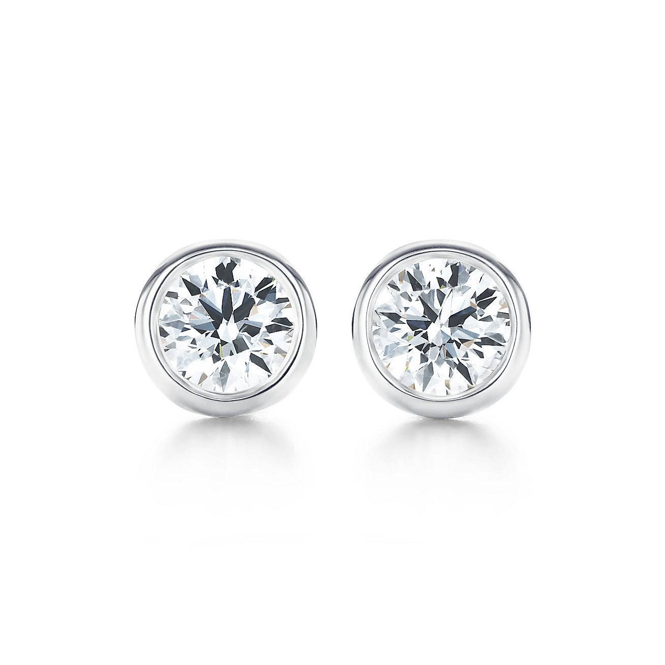 ダイヤモンド バイ ザ ヤード™ ピアス プラチナ | Tiffany & Co