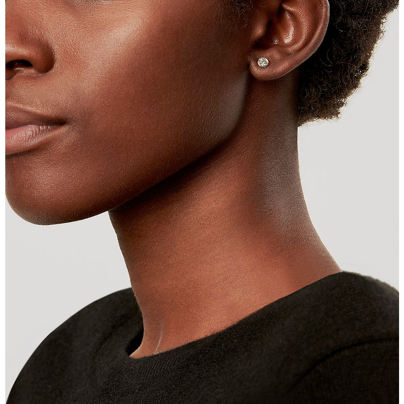 ダイヤモンド バイ ザ ヤード™ ピアス イエローゴールド | Tiffany & Co
