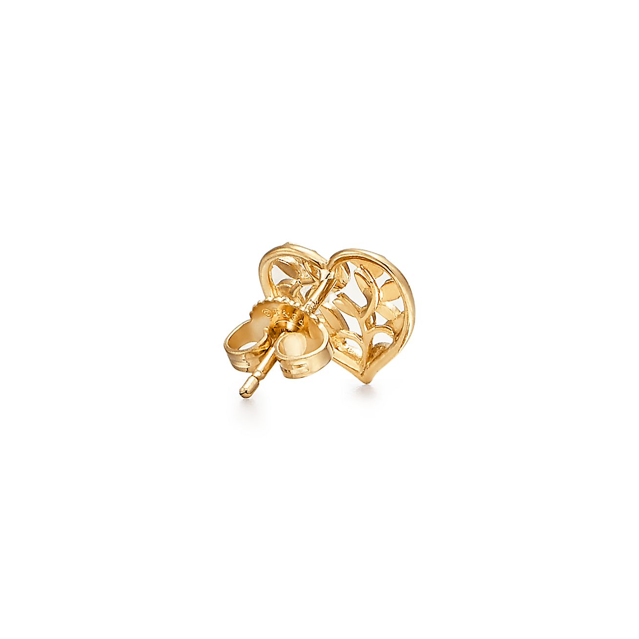 パロマ・ピカソ オリーブ リーフ ハート ピアス 18Kゴールド | Tiffany 