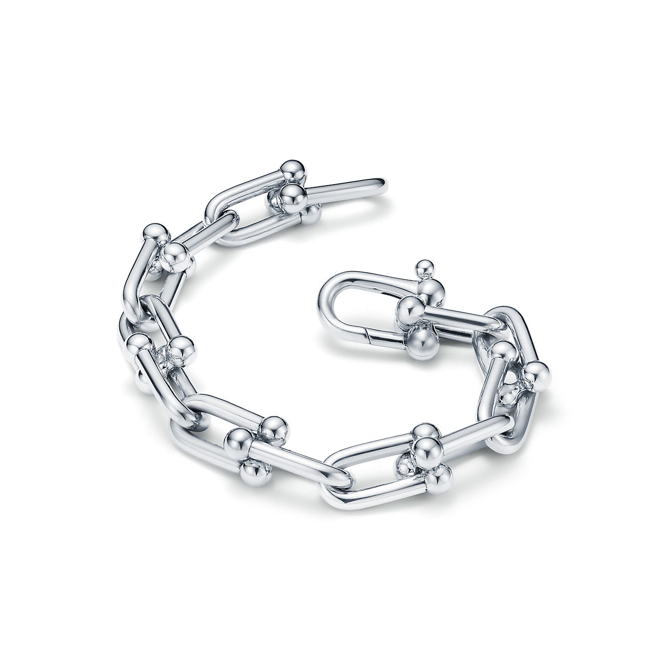 ティファニー ハードウェア リンク ブレスレット ミディアム スターリングシルバー Tiffany Co
